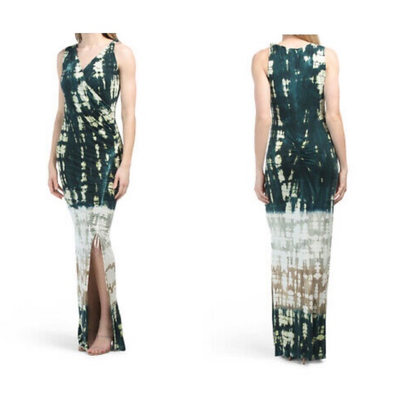 Young Fabulous & Broke Dresses & Skirts - NWOT Young Fabulous & Broke Women's Paige V-Neck Maxi Dress Tie Dye